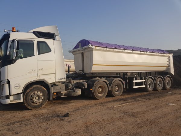 ⁦נתמך שלושה סרנים להובלה בתפזורת, משקל כולל 40 טון⁩ – תמונה ⁦6⁩